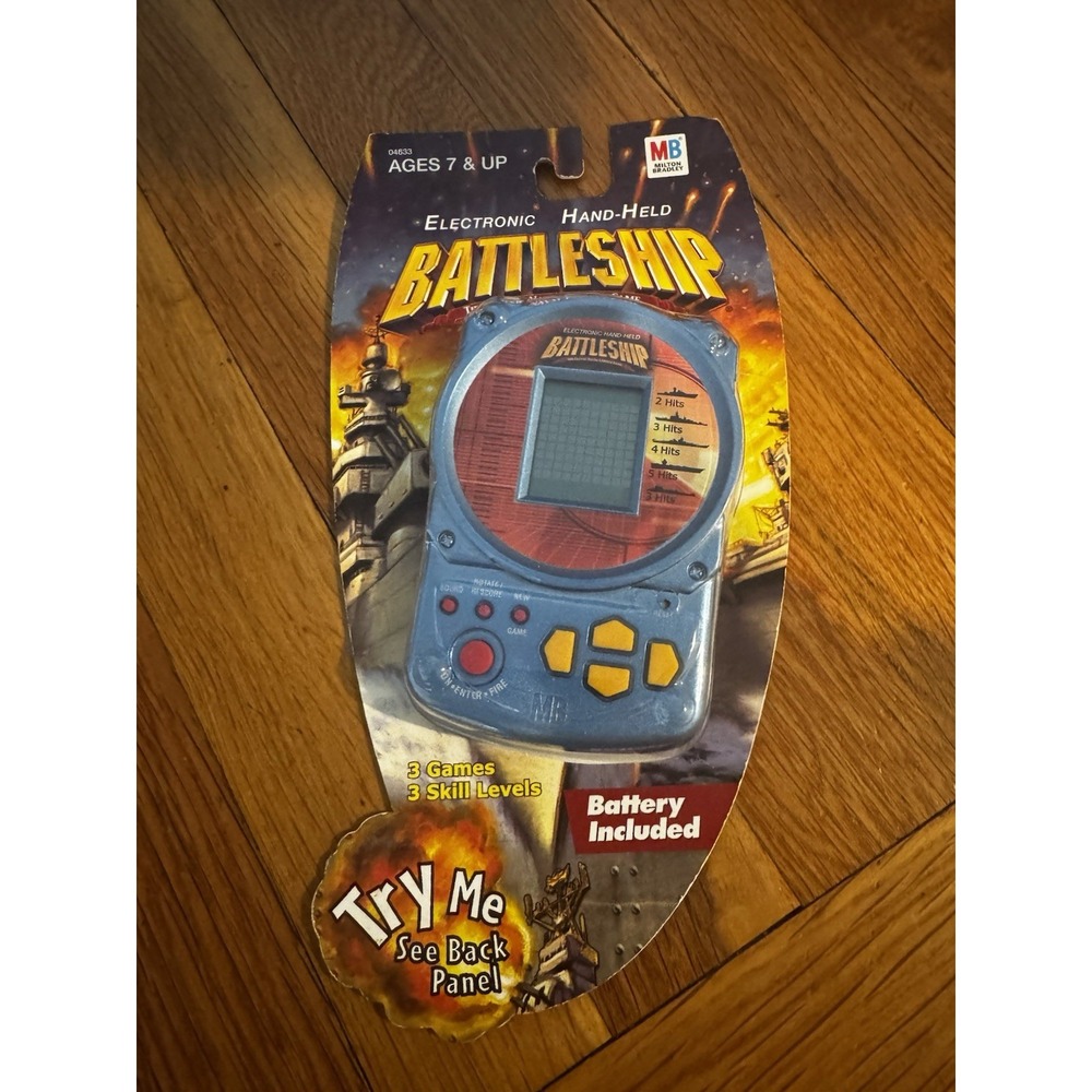 Vintage‎ Electronic Hand Held Battleship Game Milton Bradley 2002 NEW SEALED